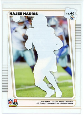 Najee Harris 2021 Panini Clearly Donruss Rookie Card #60