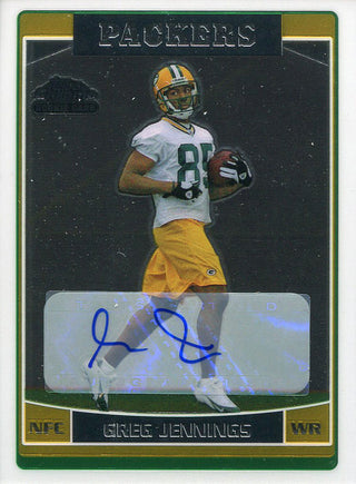 Greg Jennings Autographed 2006 Topps Chrome Rookie Card