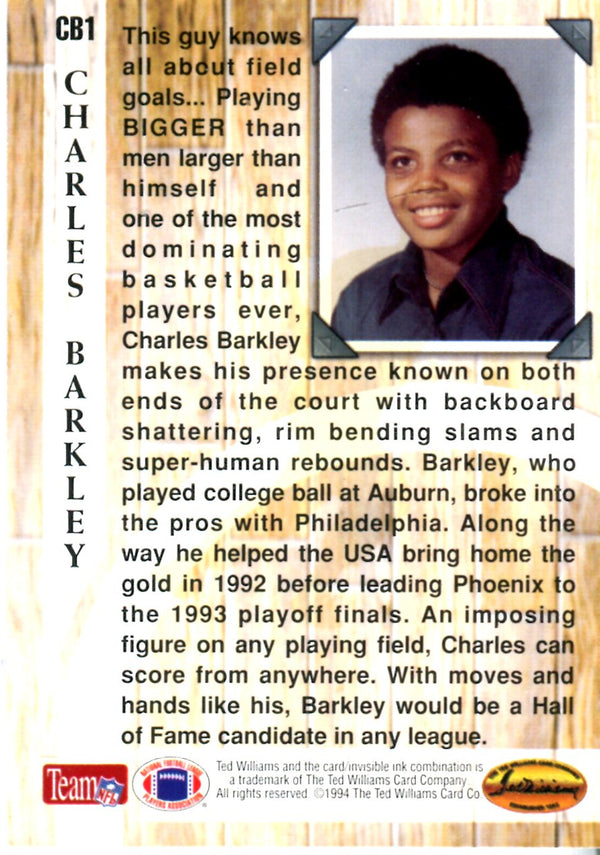 Charles Barkley 1994 Ted Williams Card