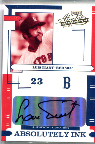 Luis Tiant 2004 Donruss Playoff Absolutely Ink autographed Card #89/100