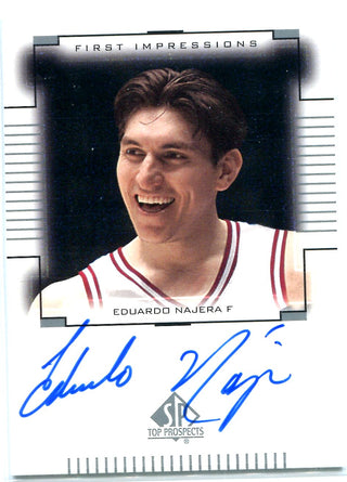 Eduardo Najera 2000 Upper Deck First Impressions Autographed Card