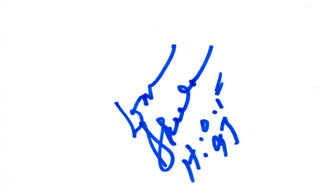 Don Shula "HOF 97" Autographed 3x5 Card