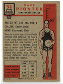 Dave Piontek 1957 Topps Card #31