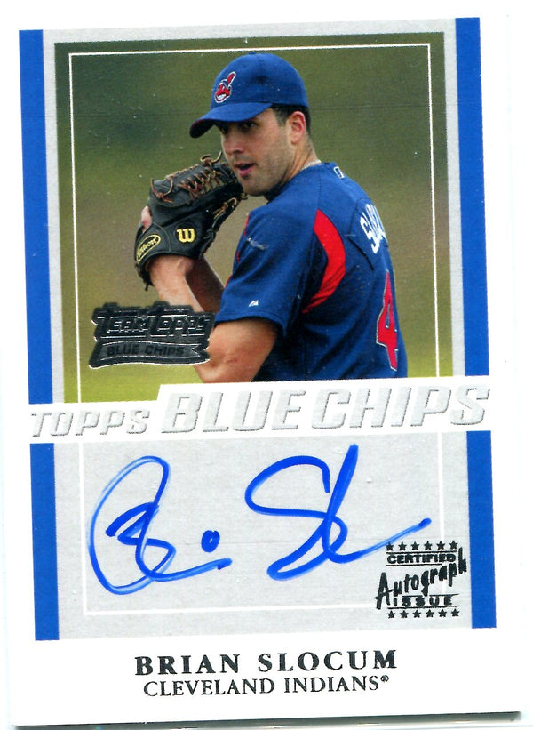 Brian Slocum 2003 Topps Blue Chips Autographed Card