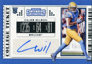 Caleb Wilson Autographed 2019 Contenders Draft Picks Rookie Card