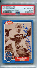 Frank Gatski 1988 Autographed Swell Football Card (PSA)