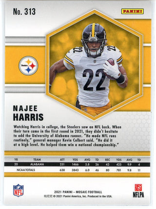 Najee Harris 2021 PANINI SELECT GREEN AND YELLOW DIE