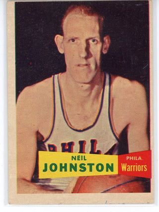 Neil Johnston 1957 Topps Card #3