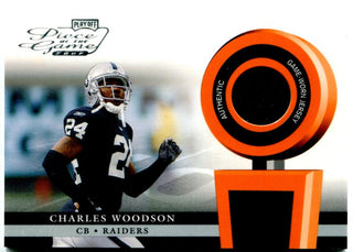 Charles Woodson Oakland Raiders Playoff Piece of the Game Authentic Game Worn Jersey #POG-6