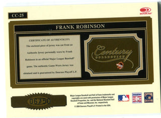 Frank Robinson 2004 Donruss Playoff Century Collection #CC25 Card /50