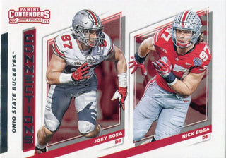 Joey Bosa & Nick Bosa 2019 Contenders Draft Picks Connections Card