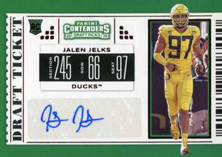 Jalen Jelks Autographed 2019 Contenders Draft Rookie Card