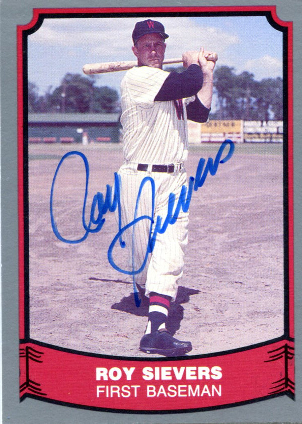Roy Sievers Autographed 1988 Pacific Card