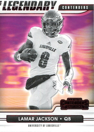 Lamar Jackson 2021 Panini Contenders Card