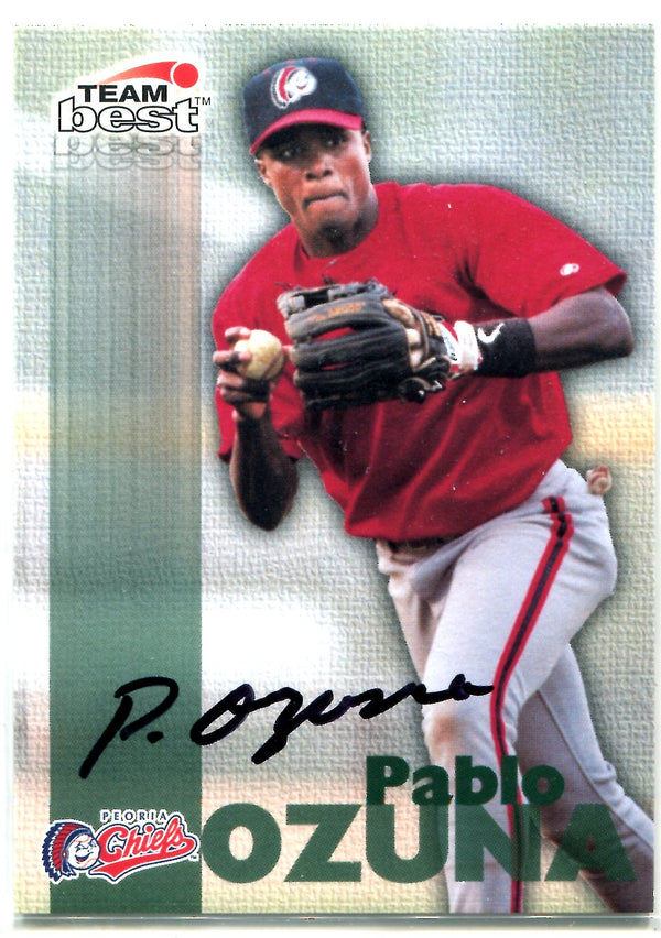 Pablo Ozuna 1999 Team Best Autographed Card