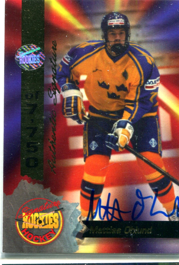 Mattias Ohlund 1994 Signature Rookies Autographed Card