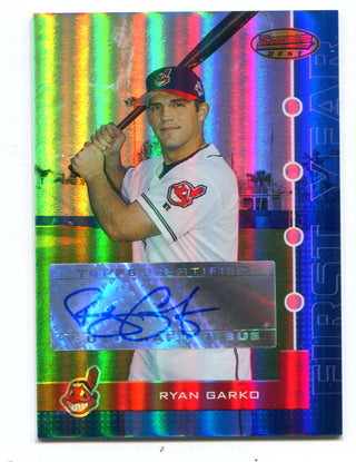Ryan Garko 2005 Topps Bowman`s Best #141 Holo Auto Card /299