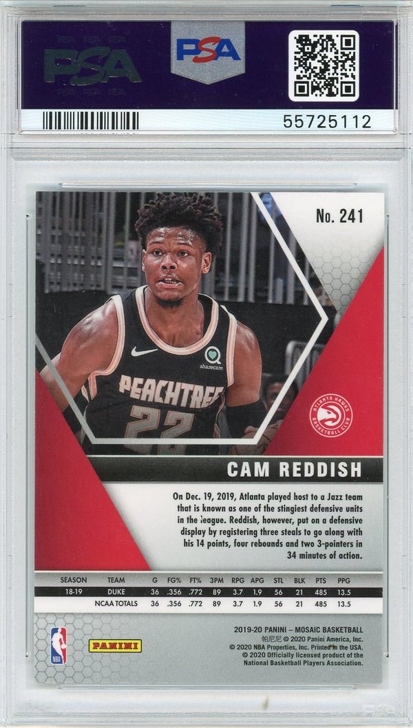 Cam Reddish 2019 Panini Mosaic Rookie Card #241 (PSA)