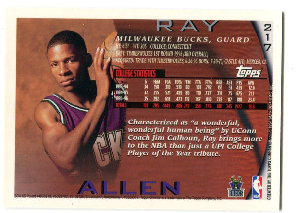 Ray Allen 217 Topps Chrome #217 Card