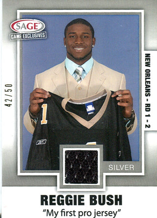 Reggie Bush 2006 Sage Rookie Jersey Card 42/50 #7