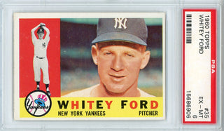 Whitey Ford 1960 Topps Card #35 (PSA EX-MT 6)