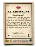 Scott Baker Upper Deck AL Artifacts #ALSB Jersey Card 212/256
