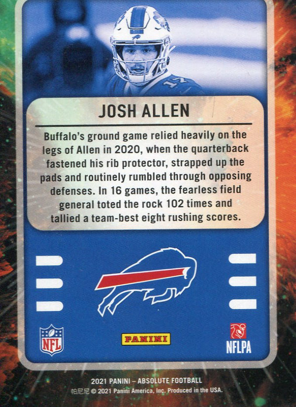 Josh Allen 2021 Panini Absolute Card