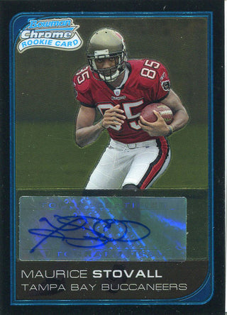 Maurice Stovall Autographed 2006 Bowman Chrome Rookie Card