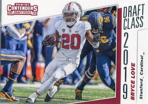 Bryce Love 2019 Contenders Draft Picks Rookie Card