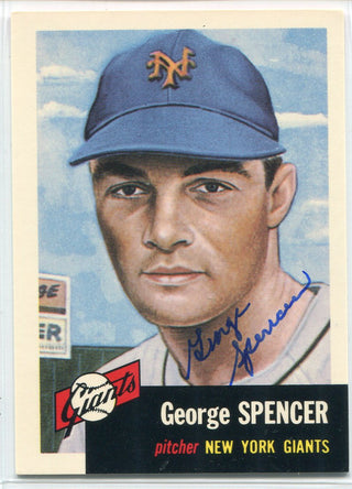 George Spencer Autographed Topps Archive Card