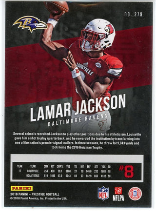 2019 Panini Prestige Stars of the NFL Game Jersey Lamar Jackson