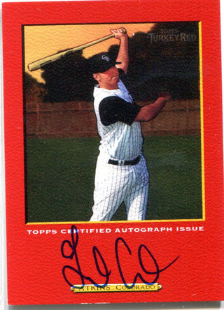 Garrett Atkins 2006 Topps Turkey Red Autographed Card #328/475