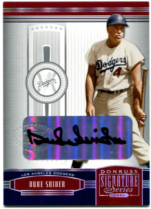 Duke Snider Donruss Signature Series Auto 2005