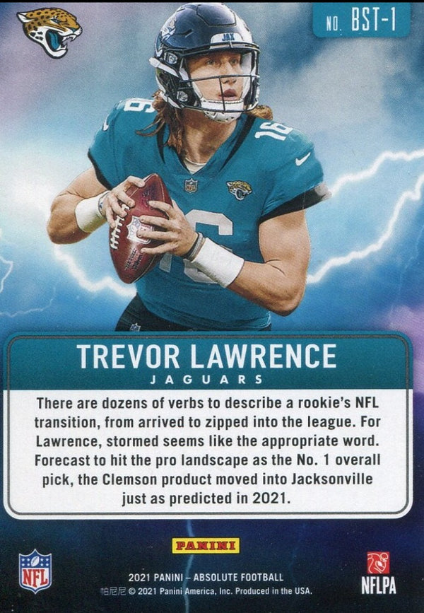 Trevor Lawrence 2021 Panini Absolute Rookie Card