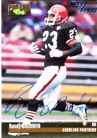 Randy Baldwin 1995 Classic Pro Line Autographed Card