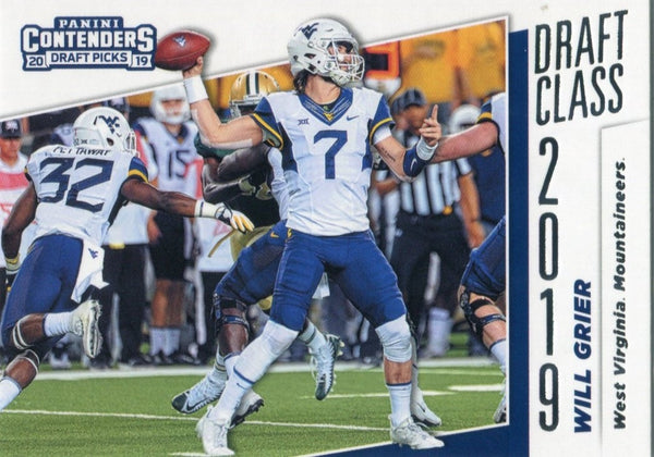 Will Grier 2019 Contenders Draft Picks Rookie Card