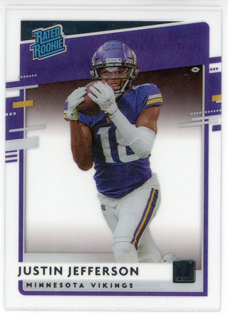 Justin Jefferson 2020 Panini Donruss Clearly Rated Rookie Card
