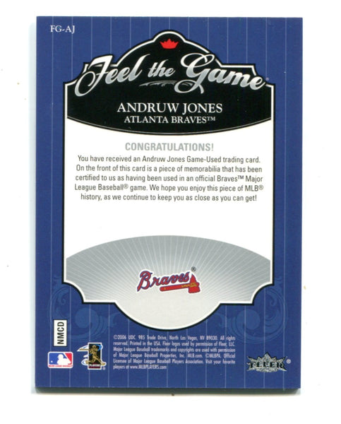 Andruw Jones 2006 Upper Deck Feel The Game #FGAJ Jersey Card