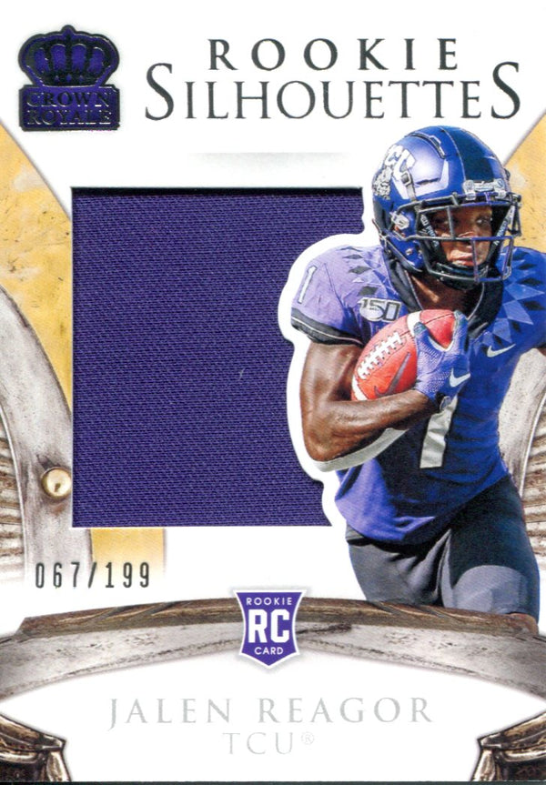 Jalen Reagor 2020 Panini Chronicles Draft Picks Crown Royale Rookie Jersey Card
