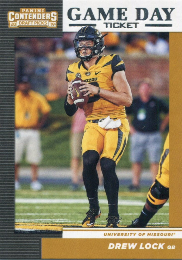 Drew Lock 2019 Contenders Game Day Ticket Rookie Card