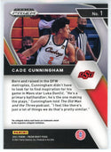 Cade Cunningham 2021-22 Panini Prizm Draft Picks Rookie Card #1