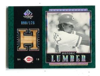Tony Perez 2003 Upper Deck Historic Lumber Bat Card #BTP 90/125