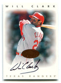 Will Clark 1996 Donruss Leaf Signature Series #1b Autographed Card