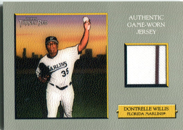 Dontrelle Willis 2006 Topps Turkey Red Authentic Game-Worn Jersey Unsigned Card
