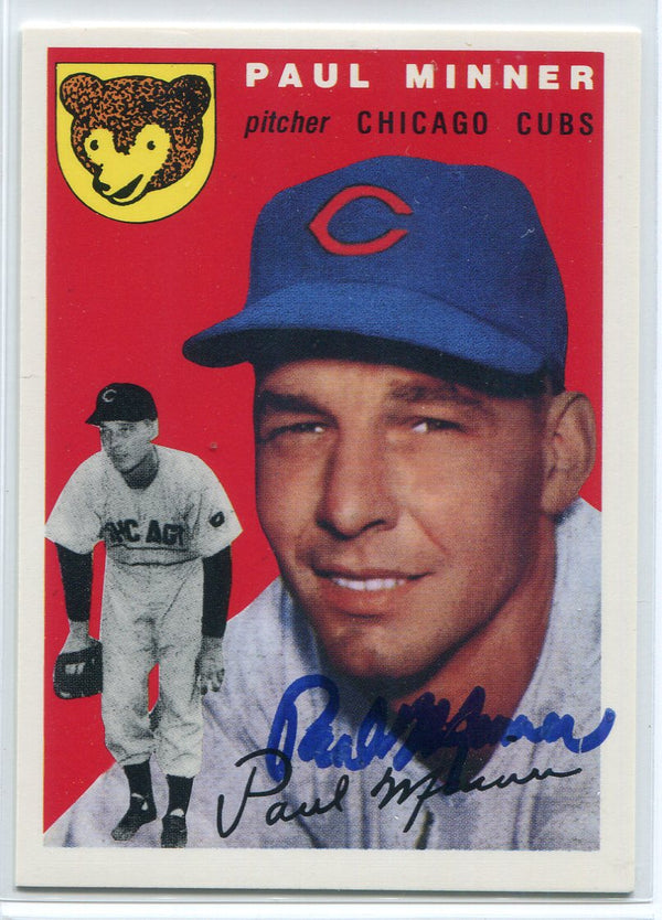 Paul Minner Autographed Topps Archive Card