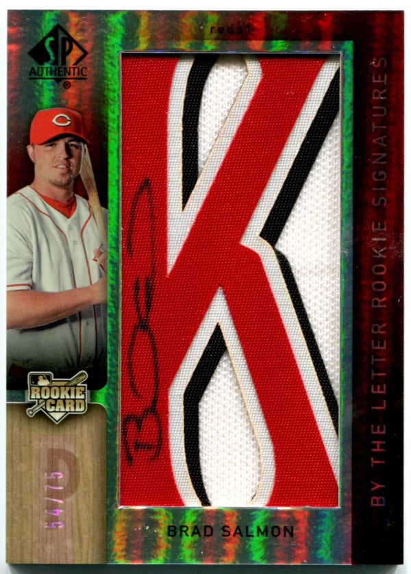 Upper Deck By The Letter Rookie Signatures Brad Salmon 2007 54/75