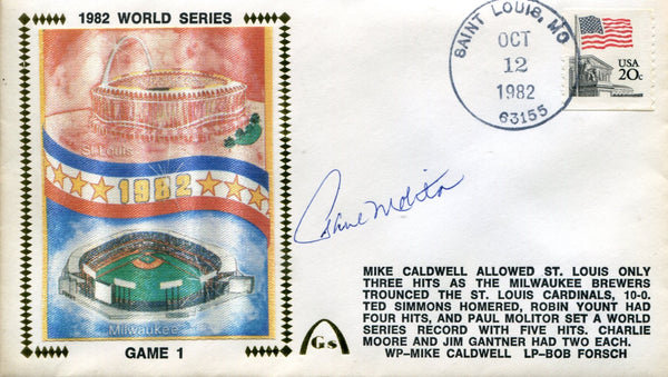 Paul Molitor Autographed First Day Cover 