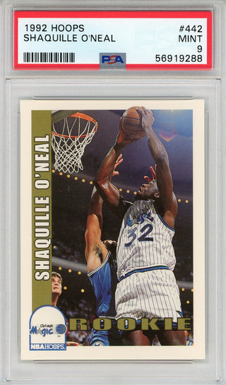 Shaquille O'Neal 1992 Hoops Rookie Card #44 (PSA)