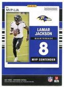 Lamar Jackson Panini Contenders MVP 2021