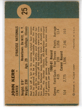 John Kerr 1961 Fleer Card #25